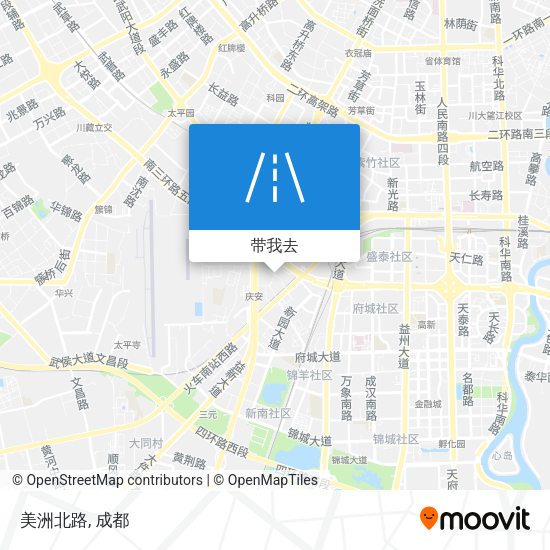 美洲北路地图