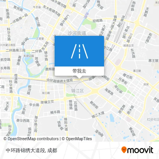 中环路锦绣大道段地图