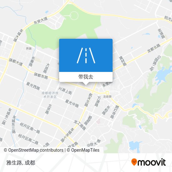 雅生路地图