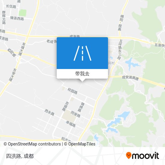 四洪路地图