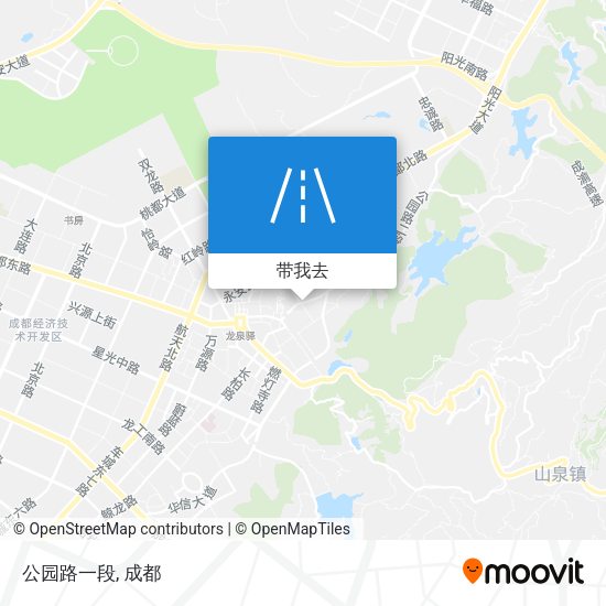 公园路一段地图