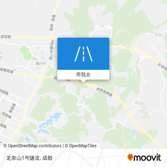 龙泉山1号隧道地图