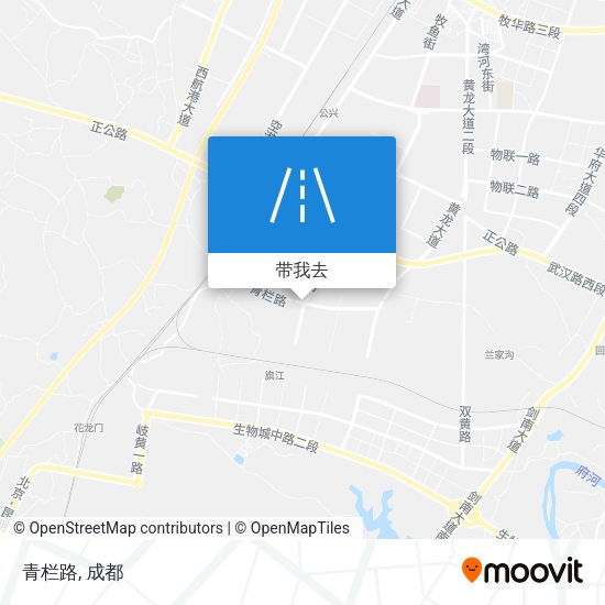 青栏路地图