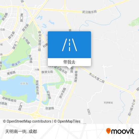 天明南一街地图
