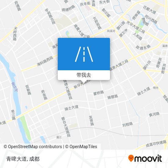 青啤大道地图