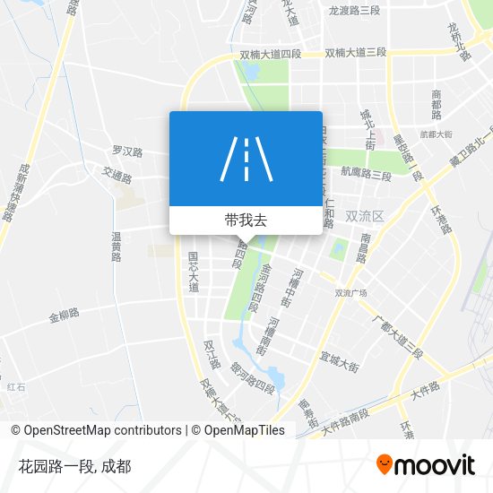 花园路一段地图