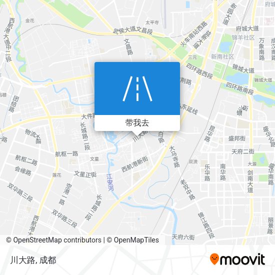 川大路地图