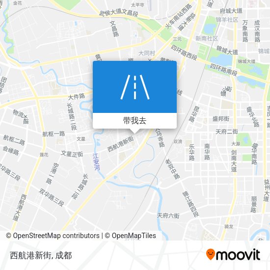 西航港新街地图