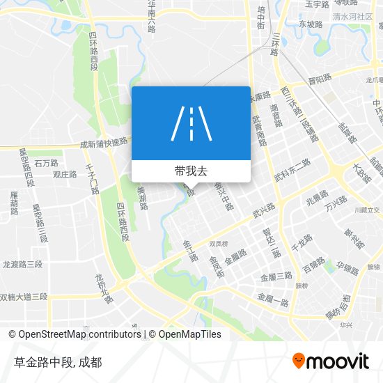 草金路中段地图