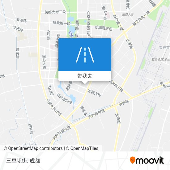 三里坝街地图