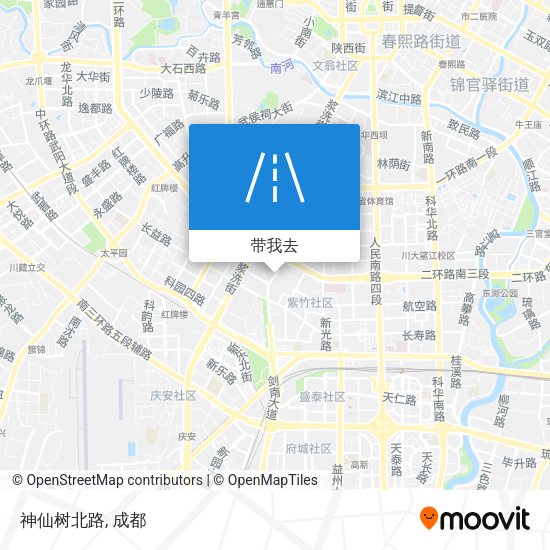 神仙树北路地图
