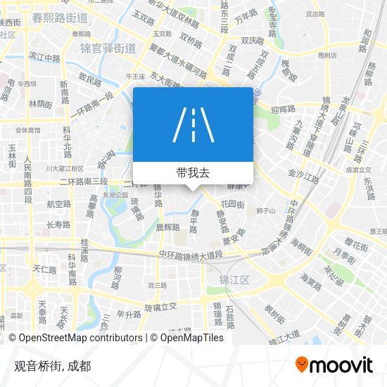 观音桥街地图