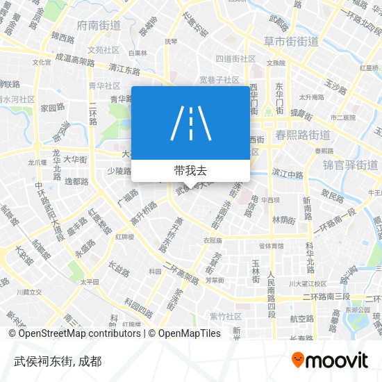 武侯祠东街地图