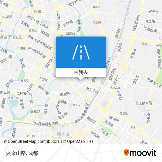 夹金山路地图