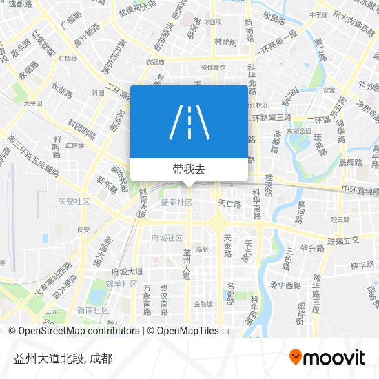 益州大道北段地图