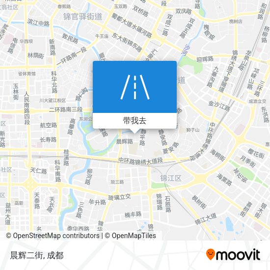 晨辉二街地图