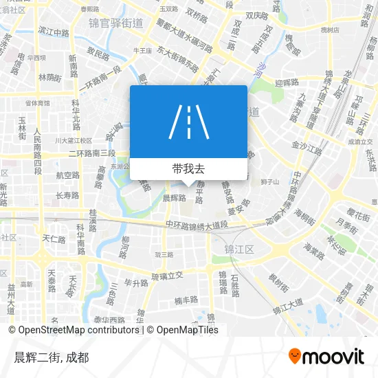 晨辉二街地图