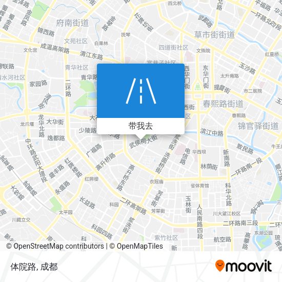 体院路地图