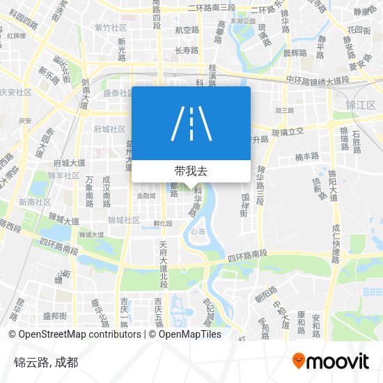 锦云路地图