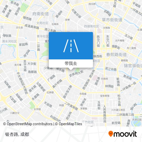 银杏路地图