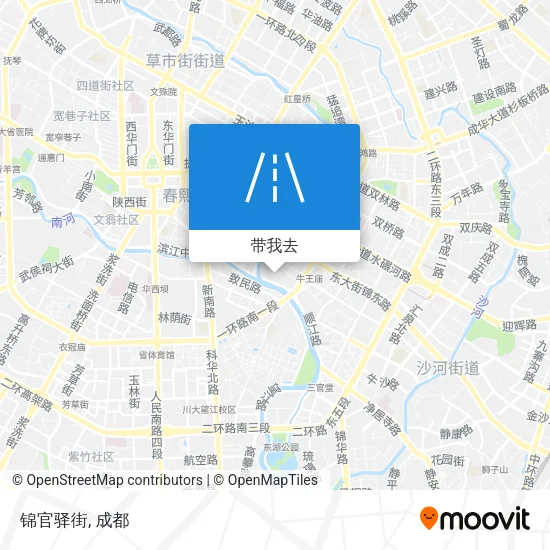 锦官驿街地图