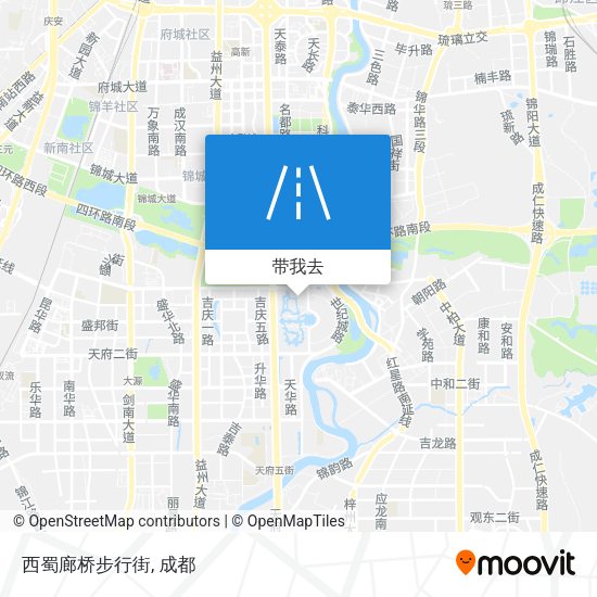 西蜀廊桥步行街地图