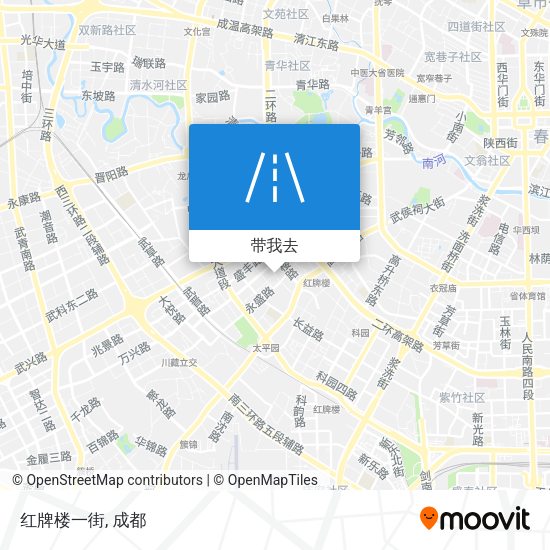 红牌楼一街地图