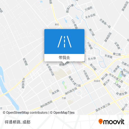 得通桥路地图