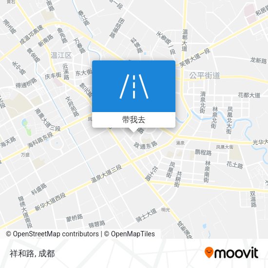 祥和路地图