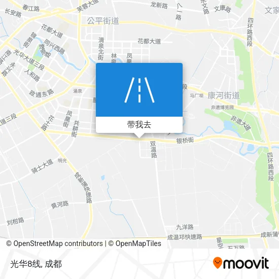光华8线地图