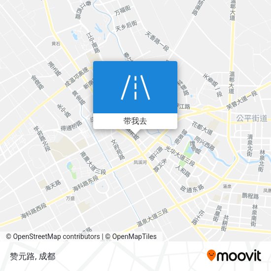 赞元路地图