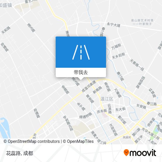 花蕊路地图