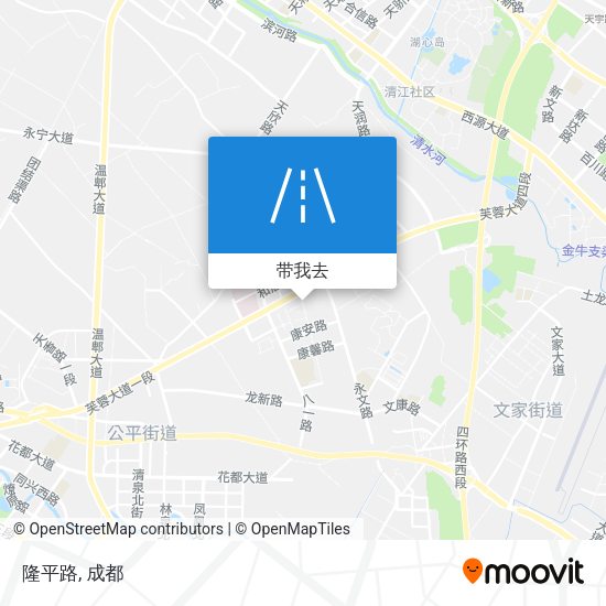 隆平路地图