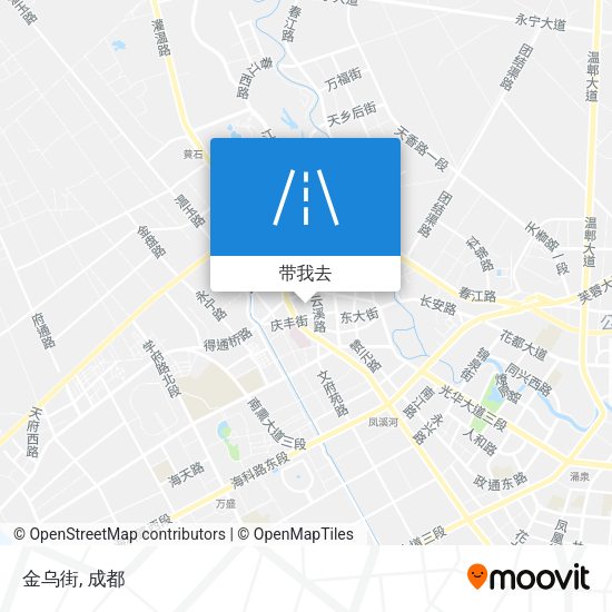 金乌街地图