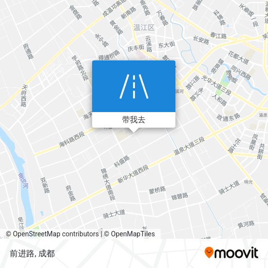 前进路地图