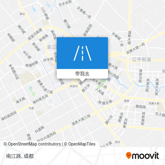南江路地图