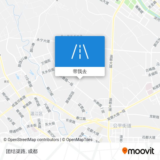 团结渠路地图