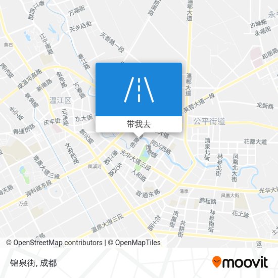 锦泉街地图