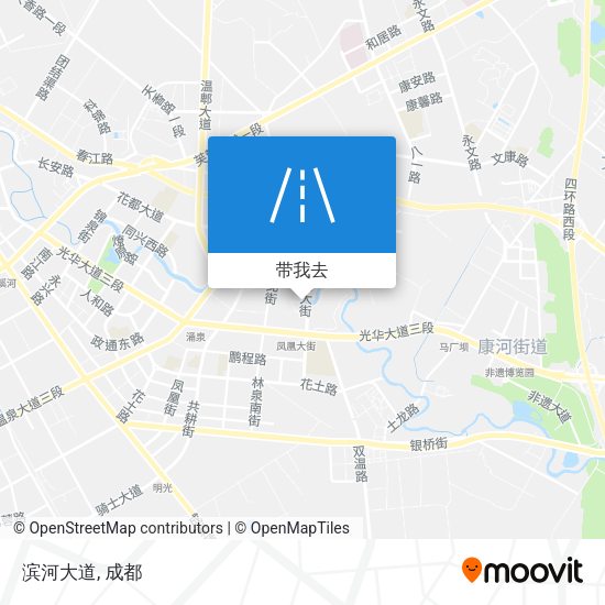 滨河大道地图