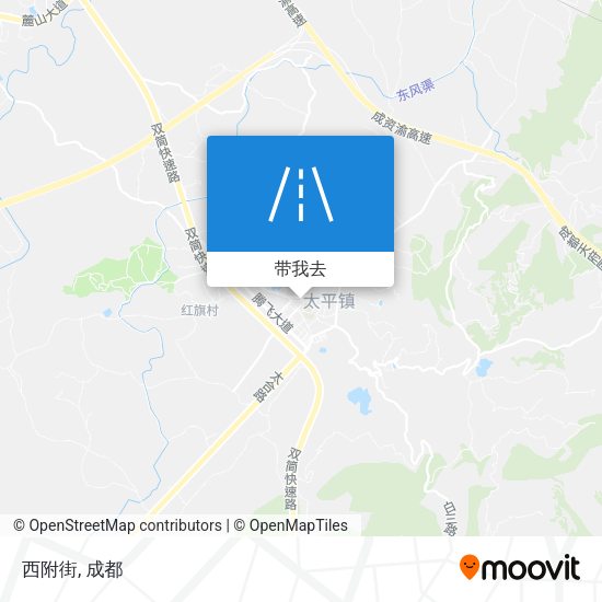 西附街地图
