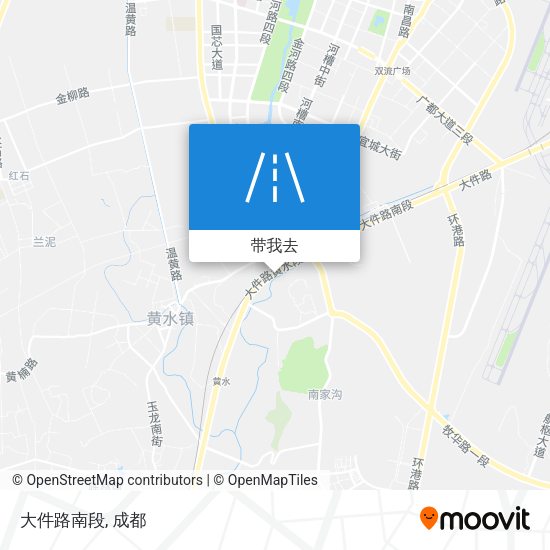 大件路南段地图
