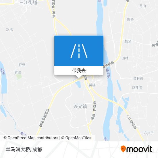羊马河大桥地图