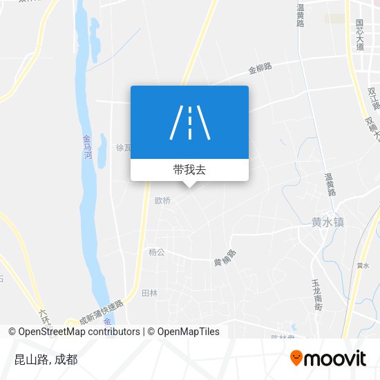 昆山路地图