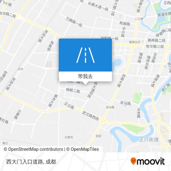 西大门入口道路地图