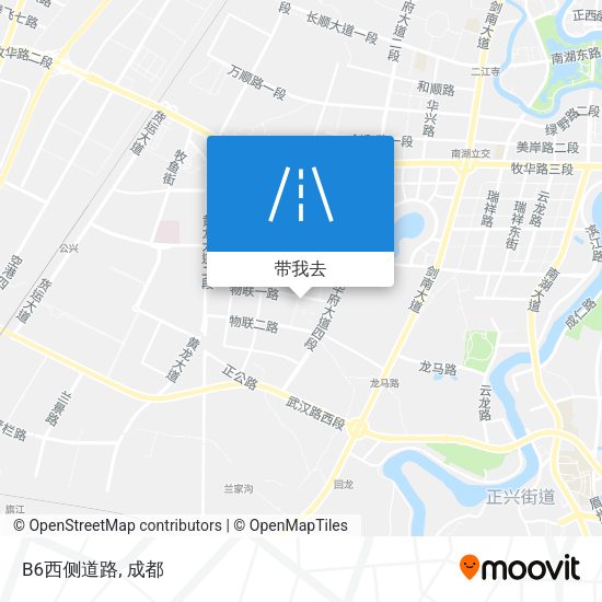 B6西侧道路地图