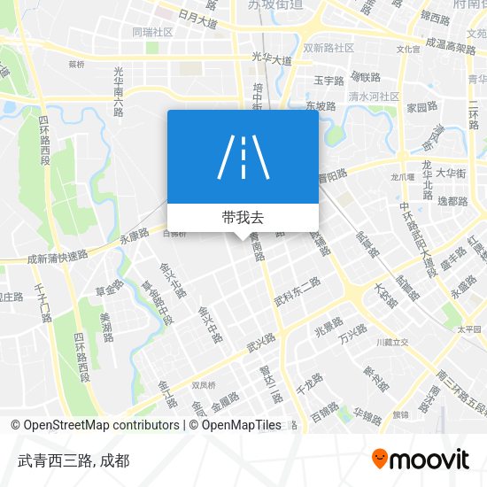 武青西三路地图