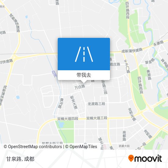 甘泉路地图