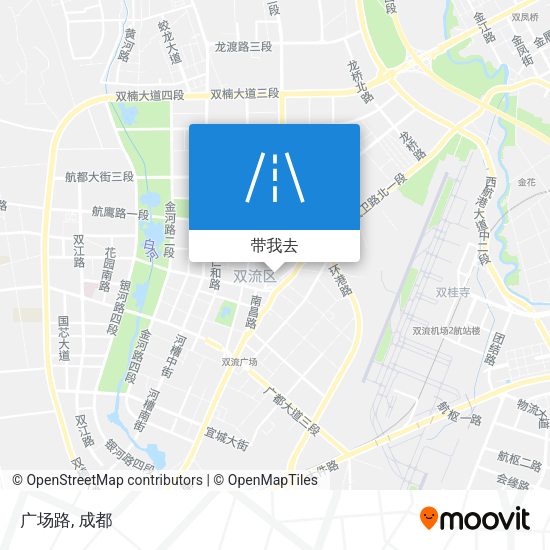 广场路地图