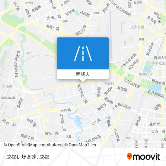 成都机场高速地图