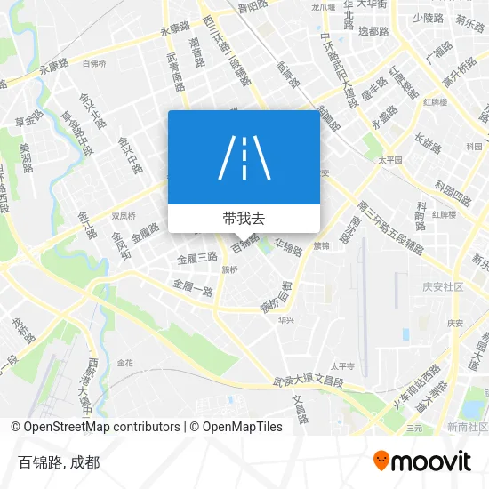 百锦路地图